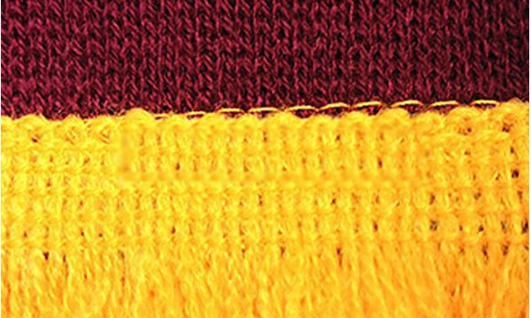 Claret and Amber Bar Scarf